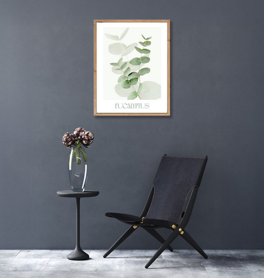 Bönninghoff Bild mit Rahmen Wandbild gerahmt EUCALYPTUS 40x50 cm – Botanik Wanddeko Boho Scandi, Blätter, Eukalyptus, Pflanzen (1 St), mit dekorativem Rahmen – Bild 5 von 5