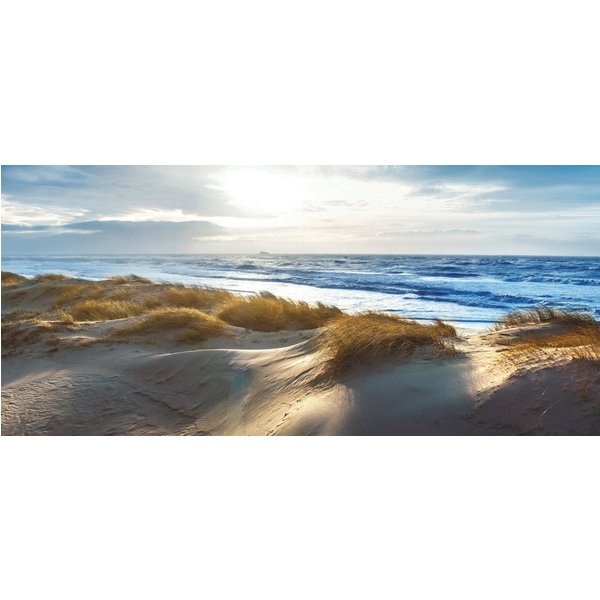 Bönninghoff Leinwandbild Wandbild DÜNE – Leinwandbild Keilrahmen Deko modern, Düne, Meer, Strand (1 St), auf Keilrahmen gespannt
