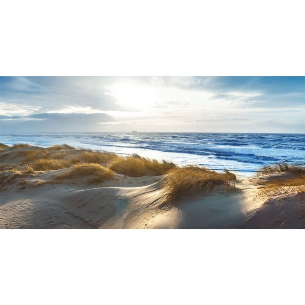 Bönninghoff Leinwandbild Wandbild DÜNE – Leinwandbild Keilrahmen Deko modern, Düne, Meer, Strand (1 St), auf Keilrahmen gespannt