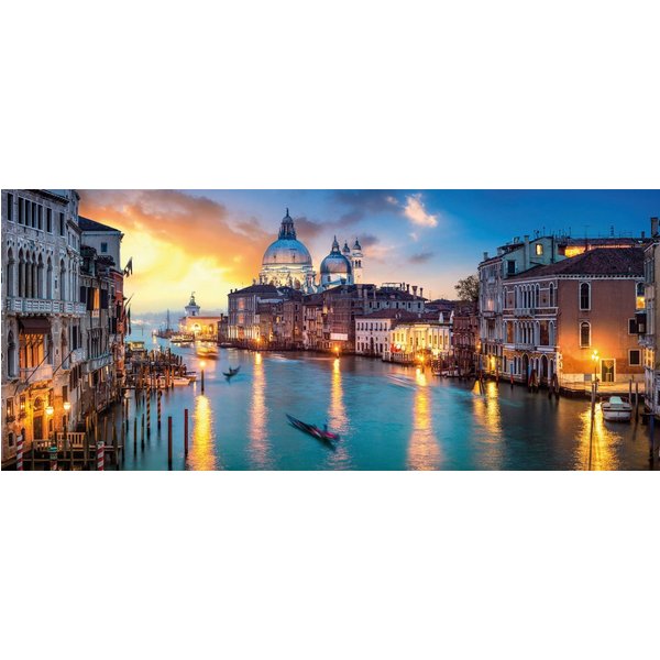 Bönninghoff Leinwandbild Wandbild VENEDIG XXL – Leinwandbild Keilrahmen Deko modern, Boote & Schiffe, Stadt, Venedig (1 St), auf Keilrahmen gespannt