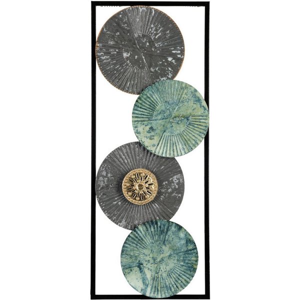 Bönninghoff Metallbild ABSTRAKT – ORNAMENTE 20x50 cm – Deko modern, Abstrakt, Formen, Gegenstandslos, Wanddekoration