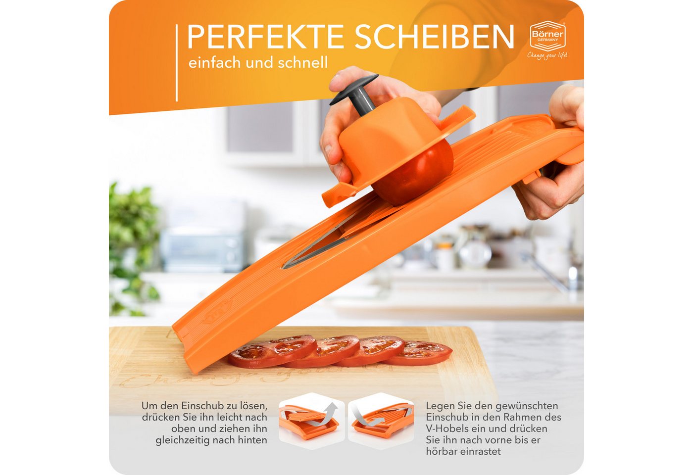 Börner Gemüsehobel Gemüsehobel V1 ClassicLine Basis Set – Bild 5 von 5