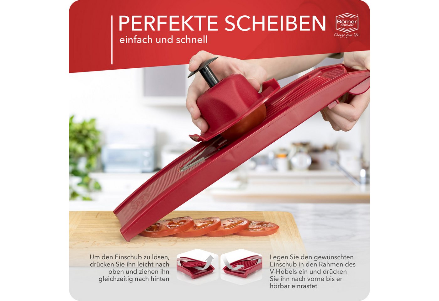 Börner Gemüsehobel Gemüsehobel V1 ClassicLine Starter Set – Bild 5 von 5