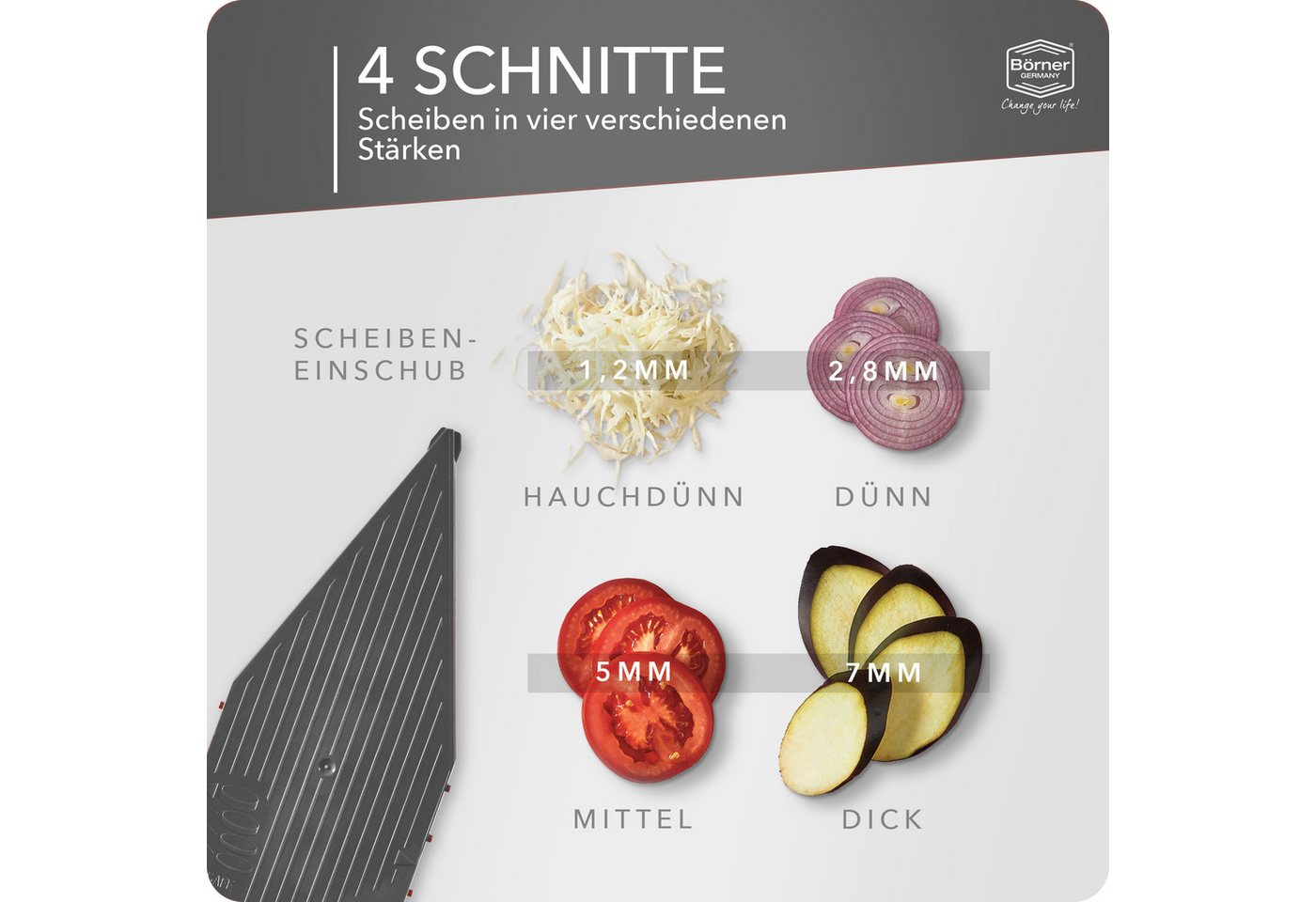 Börner Gemüsehobel Gemüsehobel V5 PowerLine Basis Set – Bild 2 von 5