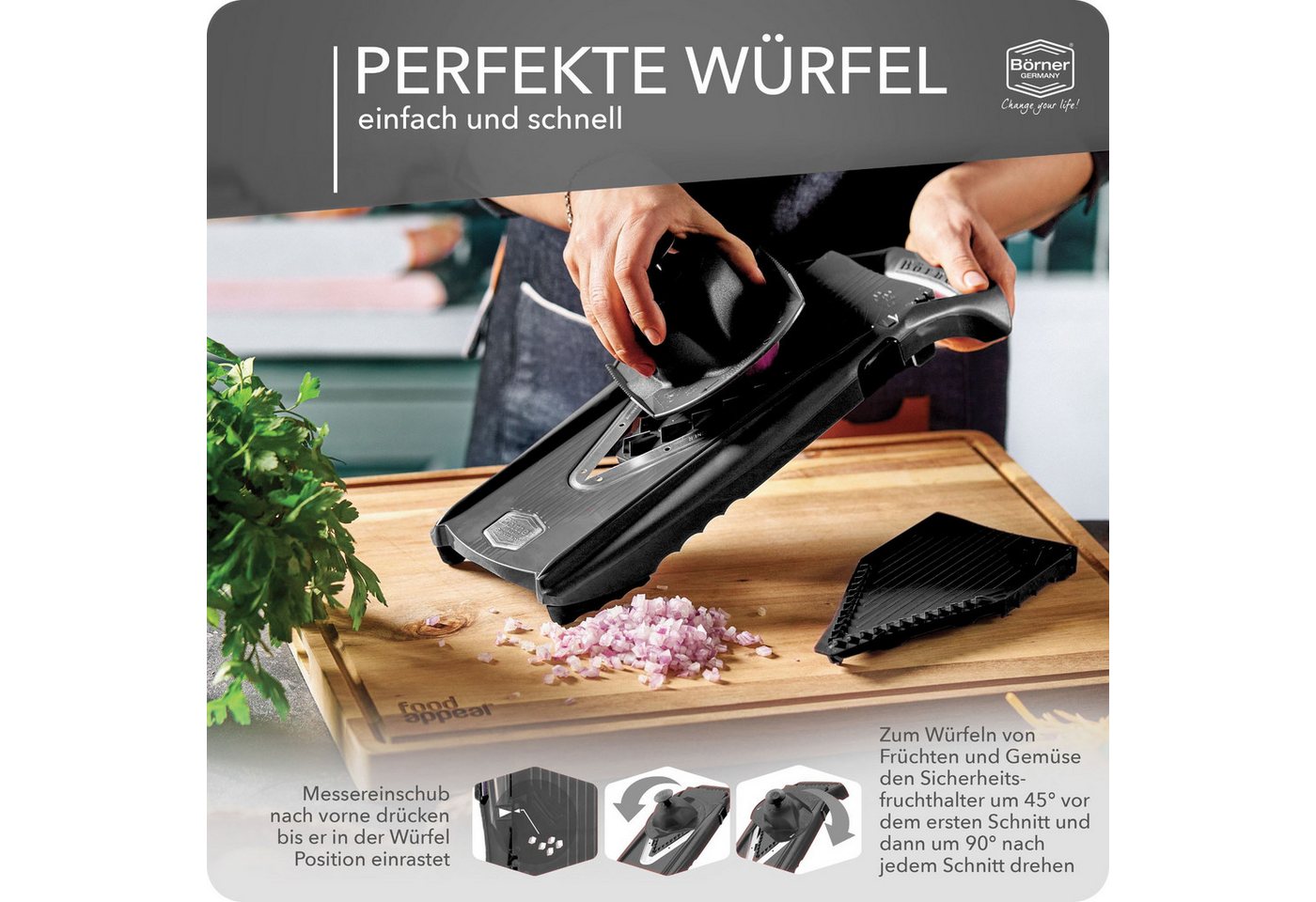 Börner Gemüsehobel Gemüsehobel V5 PowerLine Starter Set – Bild 5 von 5