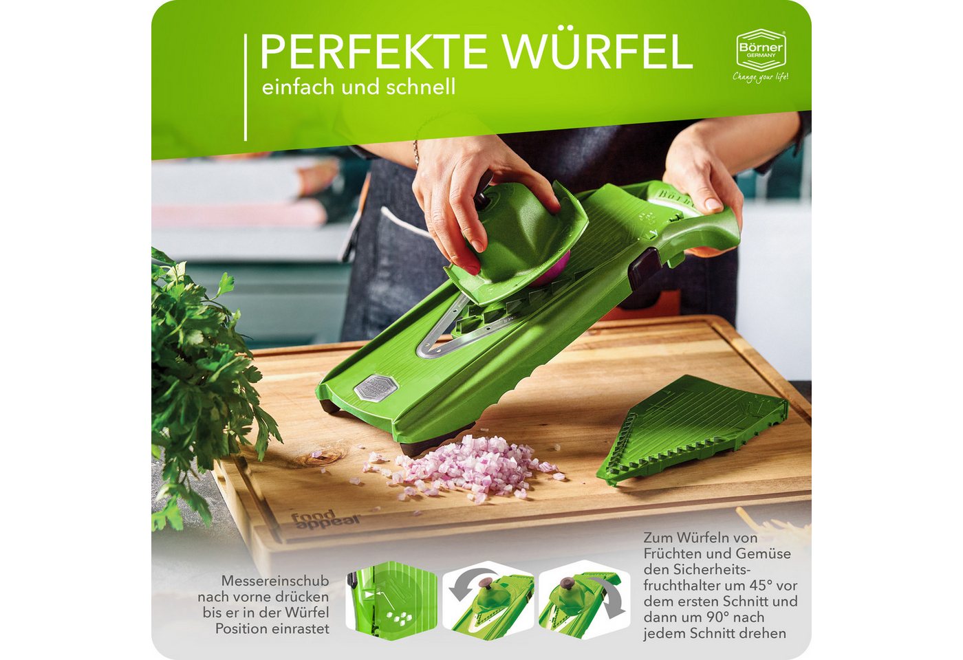 Börner Gemüsehobel Gemüsehobel V5 PowerLine Starter Set – Bild 5 von 5
