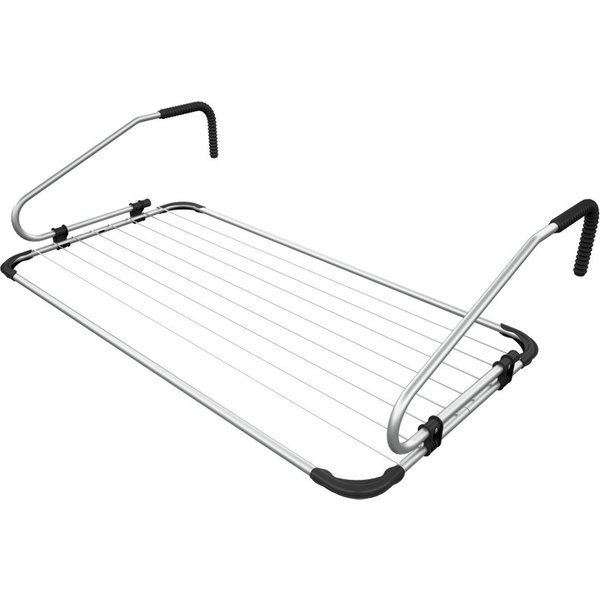 BoGi Wäscheständer Wäschetrockner Trockner Balkon Wäschehalter Trockenlänge 100x56cm 11m