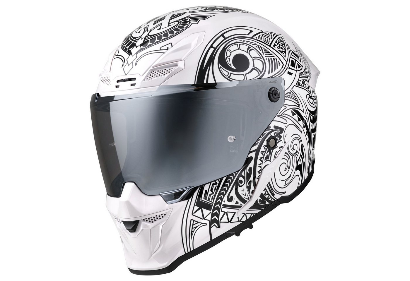 Bogotto Motorradhelm Blade Maori Helm, Notfallsystem-polsterung (eqrs),geeignet Für Brillenträger,vorber – Bild 3 von 5