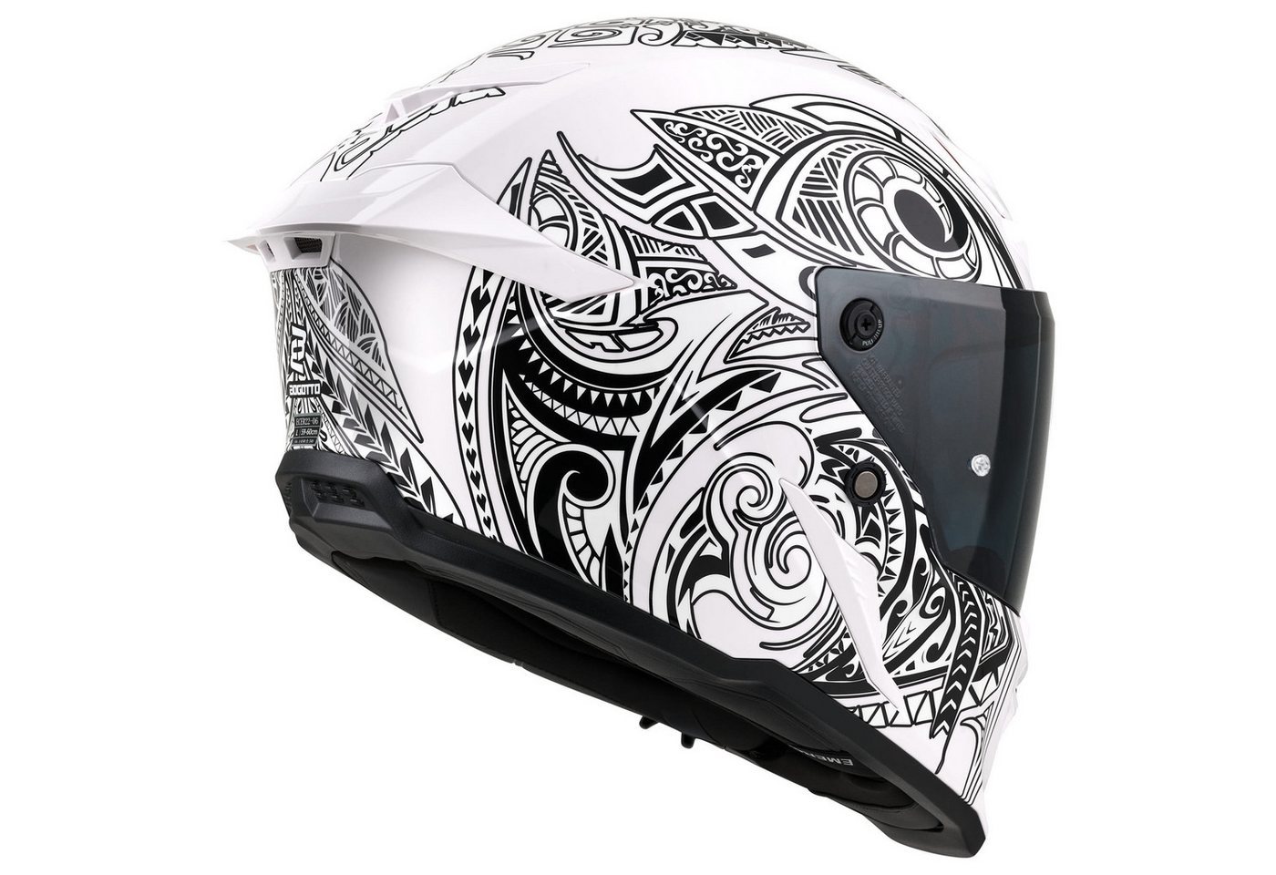 Bogotto Motorradhelm Blade Maori Helm, Notfallsystem-polsterung (eqrs),geeignet Für Brillenträger,vorber – Bild 4 von 5