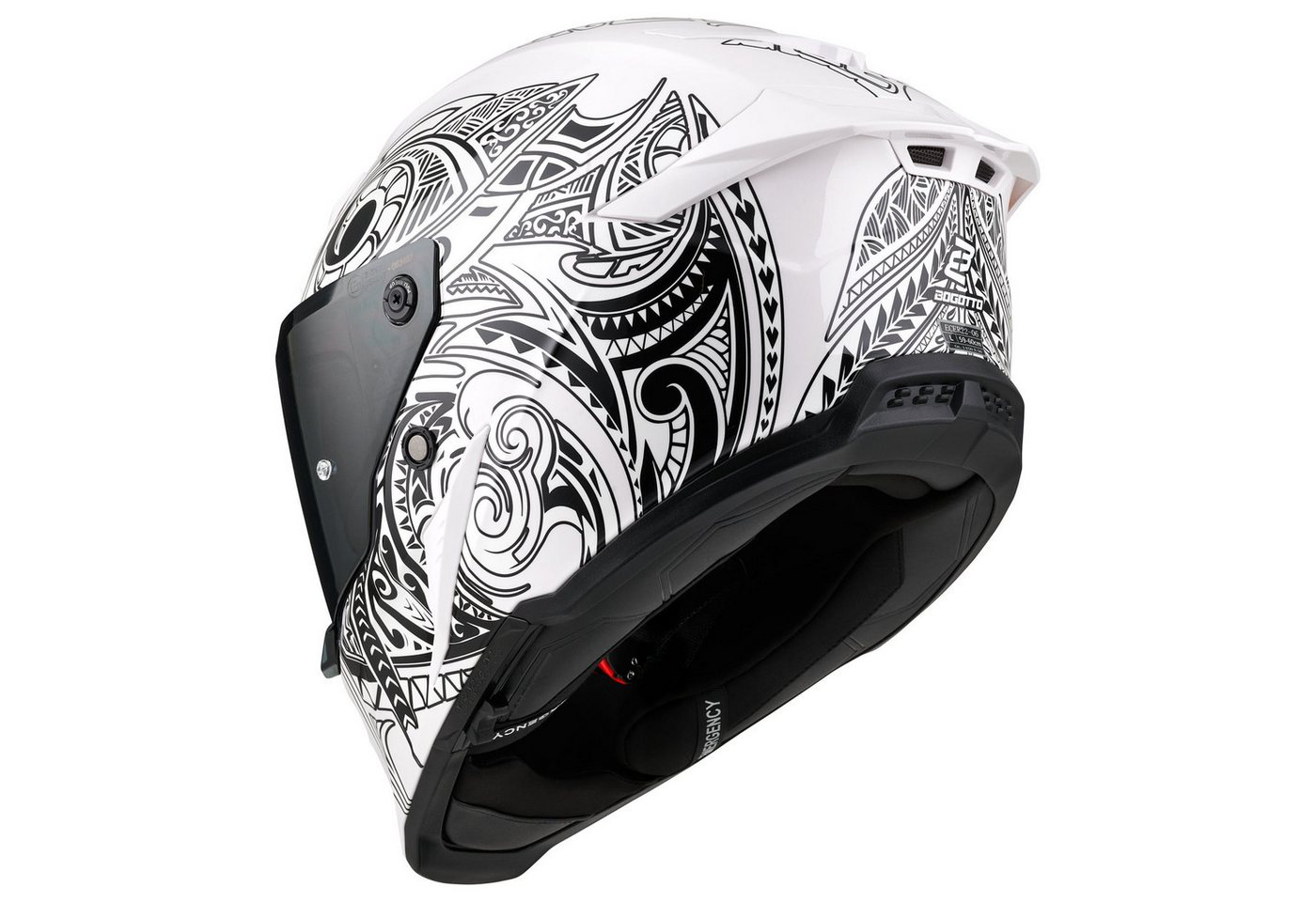 Bogotto Motorradhelm Blade Maori Helm, Notfallsystem-polsterung (eqrs),geeignet Für Brillenträger,vorber – Bild 5 von 5