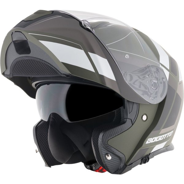 Bogotto Motorradhelm FF403 Murata Klapphelm, Integriertes Sonnenvisier