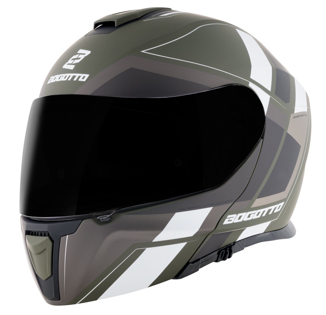Bogotto Motorradhelm FF403 Murata Klapphelm, Integriertes Sonnenvisier – Bild 2 von 5