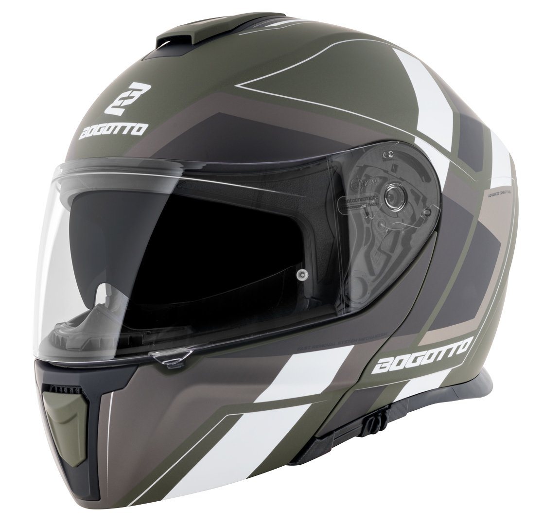 Bogotto Motorradhelm FF403 Murata Klapphelm, Integriertes Sonnenvisier – Bild 3 von 5