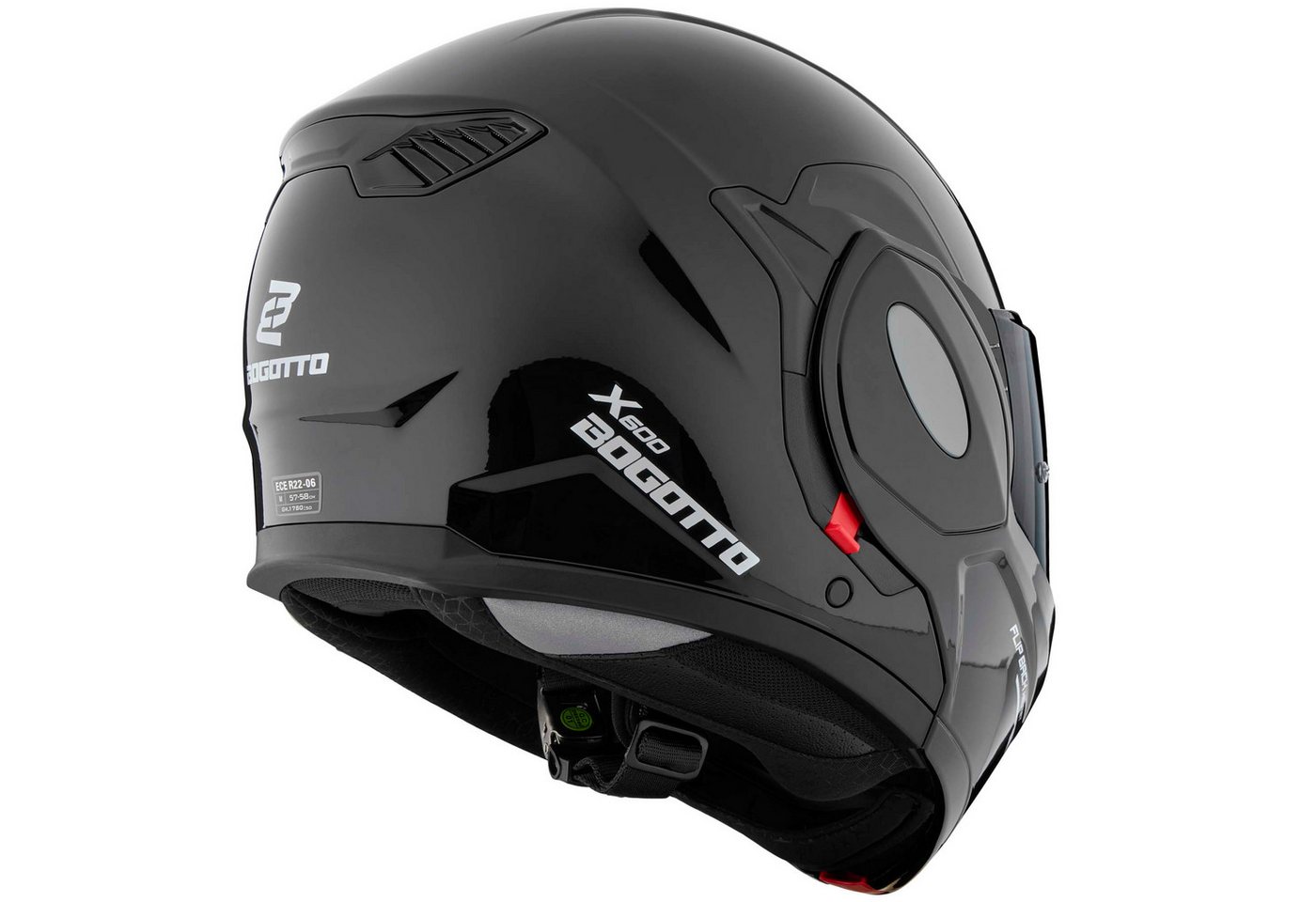 Bogotto Motorradhelm FS-X600 Klapphelm, Vorbereitet Für Kommunikationssystem,geeignet Brillenträger,vorbe – Bild 4 von 5