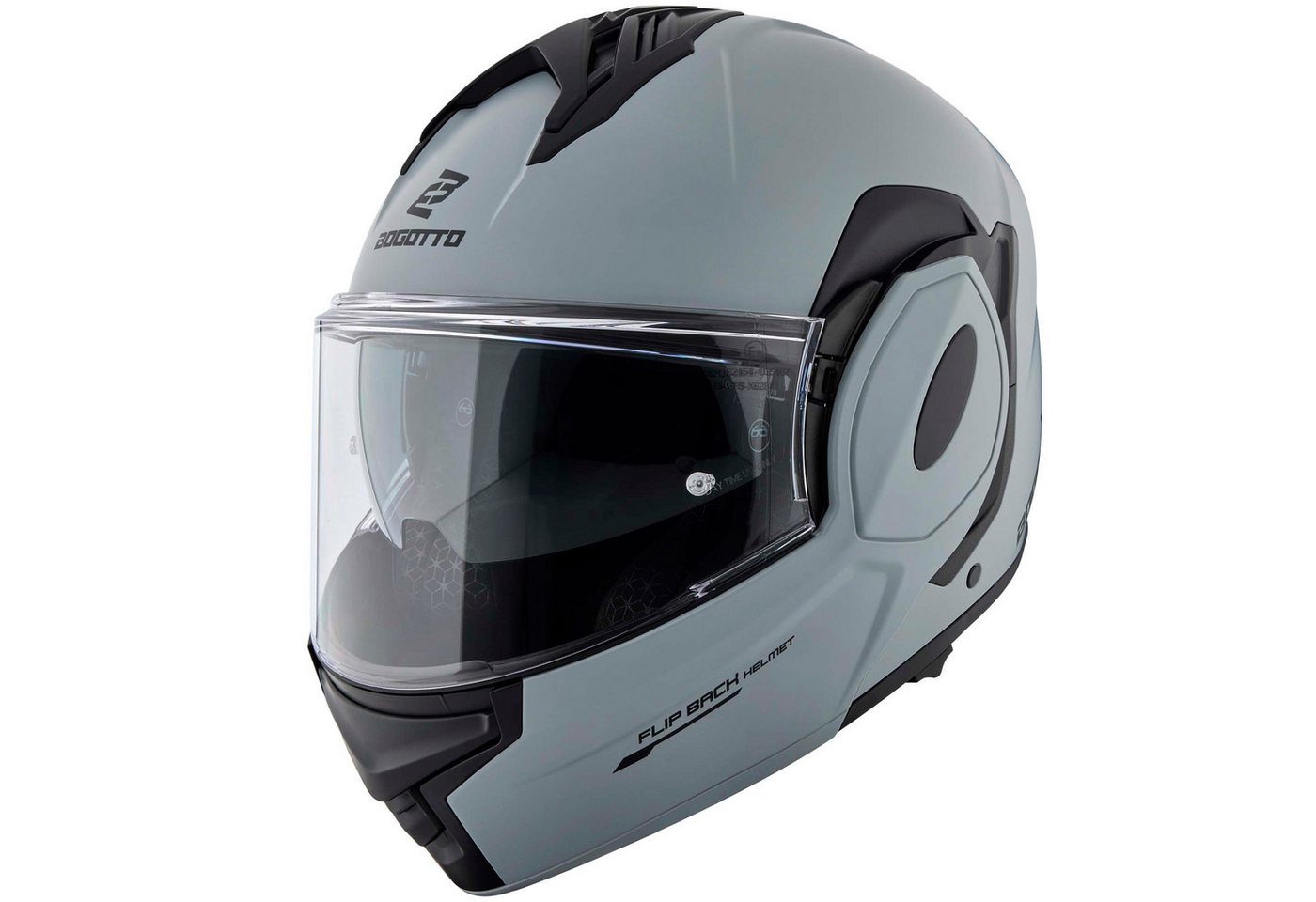 Bogotto Motorradhelm FS-X600 Klapphelm, Vorbereitet Für Kommunikationssystem,geeignet Brillenträger,vorbe – Bild 2 von 5