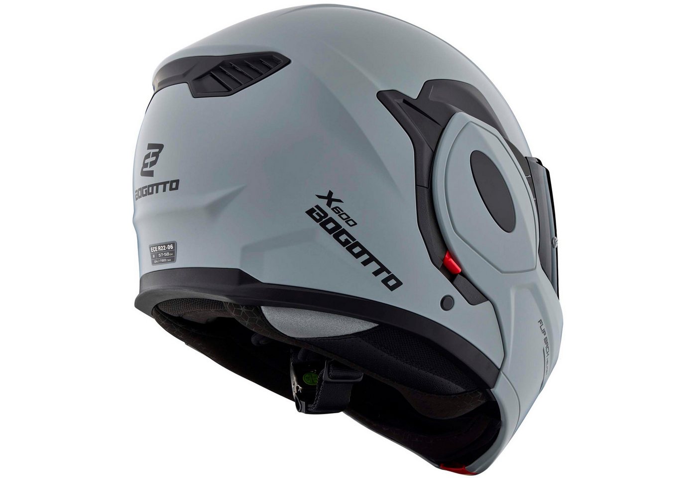 Bogotto Motorradhelm FS-X600 Klapphelm, Vorbereitet Für Kommunikationssystem,geeignet Brillenträger,vorbe – Bild 4 von 5