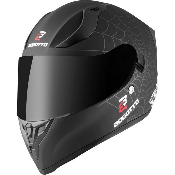 Bogotto Motorradhelm H128 Grim Evo Helm, Vorbereitet Für Pinlockscheibe,herausnehmbares Innenfutter,integr