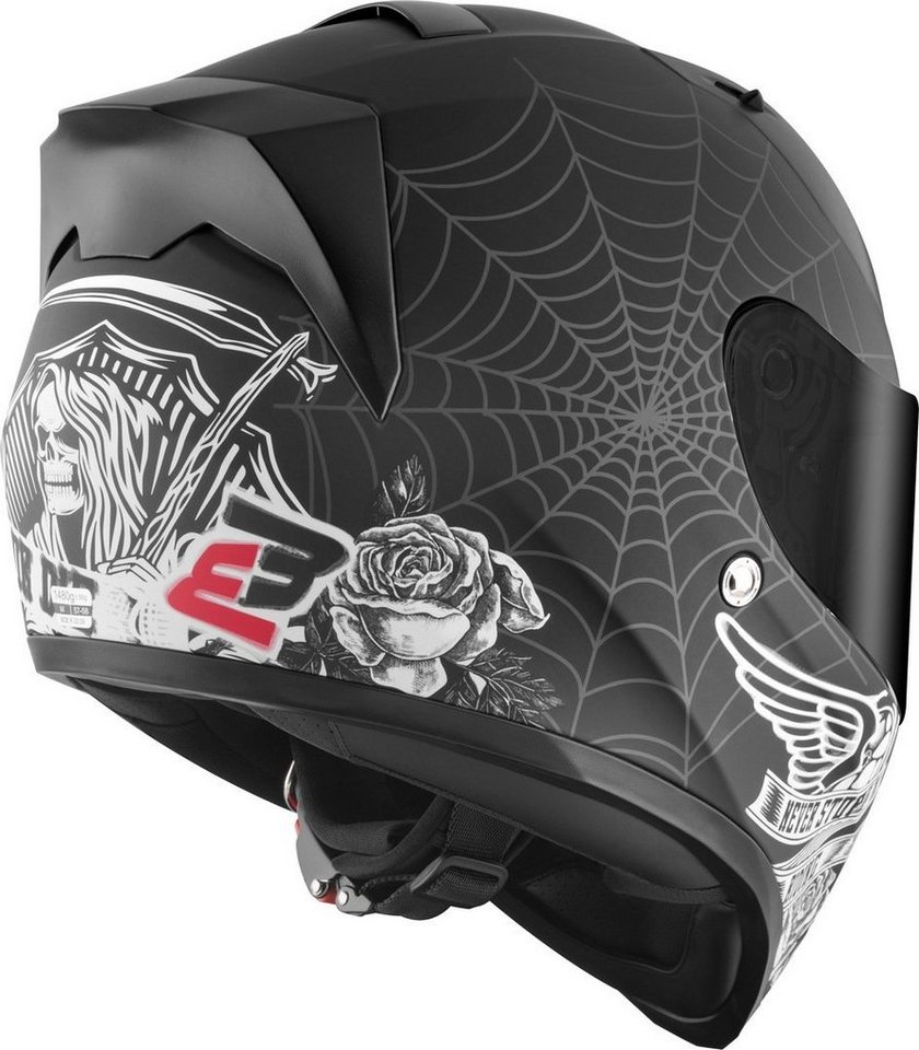 Bogotto Motorradhelm H128 Grim Evo Helm, Vorbereitet Für Pinlockscheibe,herausnehmbares Innenfutter,integr – Bild 2 von 5