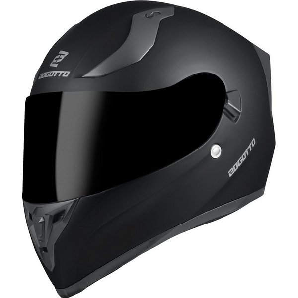 Bogotto Motorradhelm H128 Solid Helm, Geeignet Für Brillenträger,herausnehmbares Innenfutter,integriert