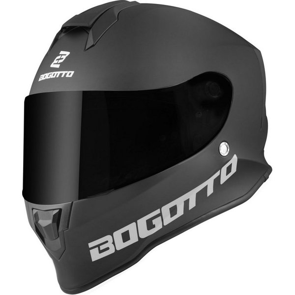 Bogotto Motorradhelm H151 Solid Helm, Vorbereitet Für Pinlockscheibe,herausnehmbares Innenfutter