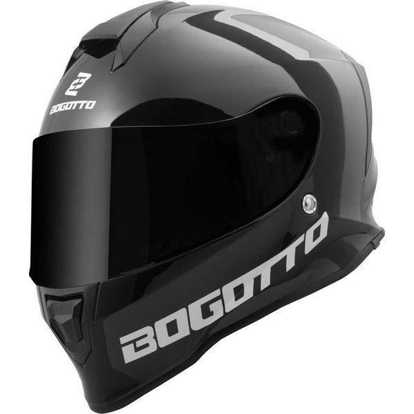 Bogotto Motorradhelm H151 Solid Helm, Vorbereitet Für Pinlockscheibe,herausnehmbares Innenfutter