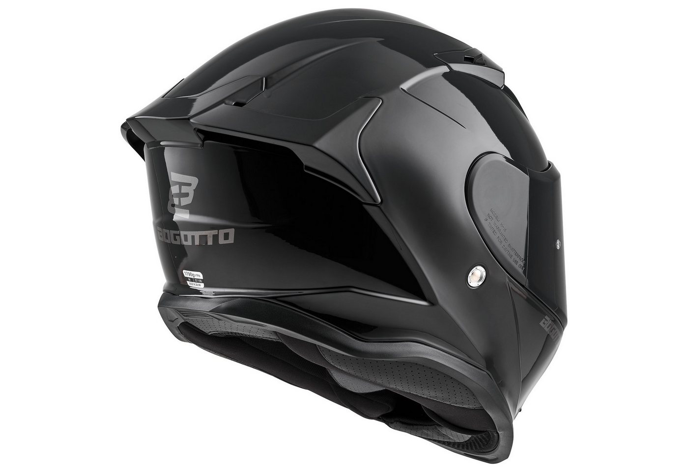Bogotto Motorradhelm H153 Helm, Vorbereitet Für Pinlockscheibe,herausnehmbares Innenfutter,integr – Bild 4 von 5