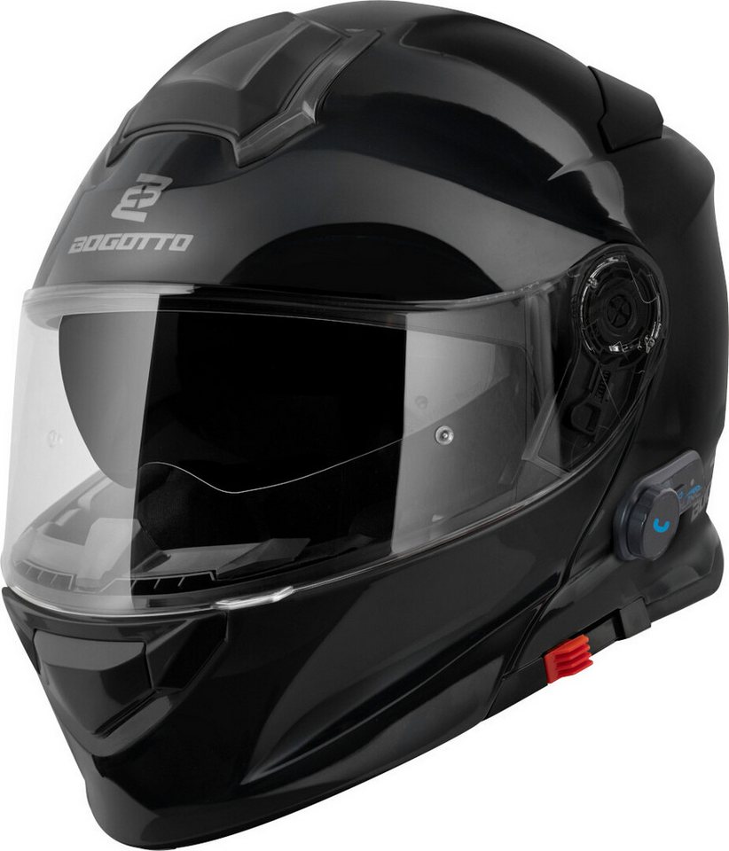 Bogotto Motorradhelm H271 BT Bluetooth Klapphelm, Integriertes Kommunikationssystem,geeignet Für Brillenträger,vorb – Bild 3 von 5
