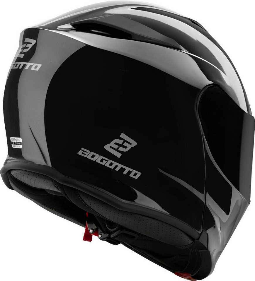 Bogotto Motorradhelm H271 BT Bluetooth Klapphelm, Integriertes Kommunikationssystem,geeignet Für Brillenträger,vorb – Bild 4 von 5