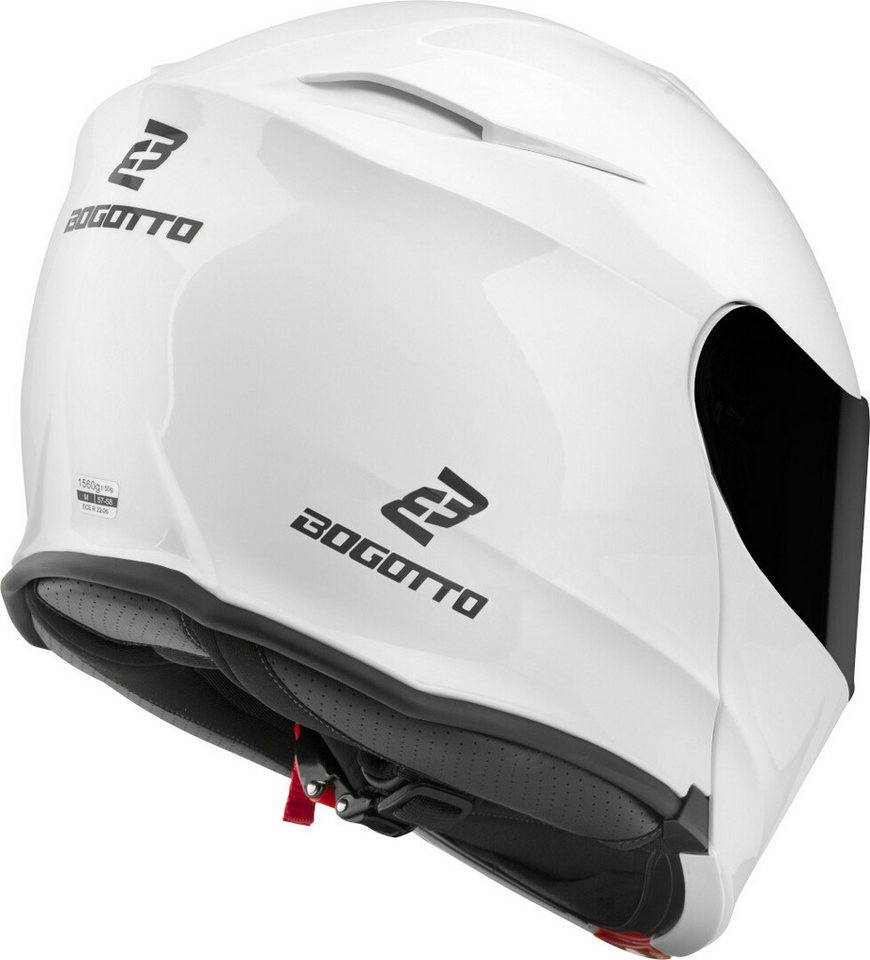 Bogotto Motorradhelm H271 BT Bluetooth Klapphelm, Integriertes Kommunikationssystem,geeignet Für Brillenträger,vorb – Bild 4 von 5