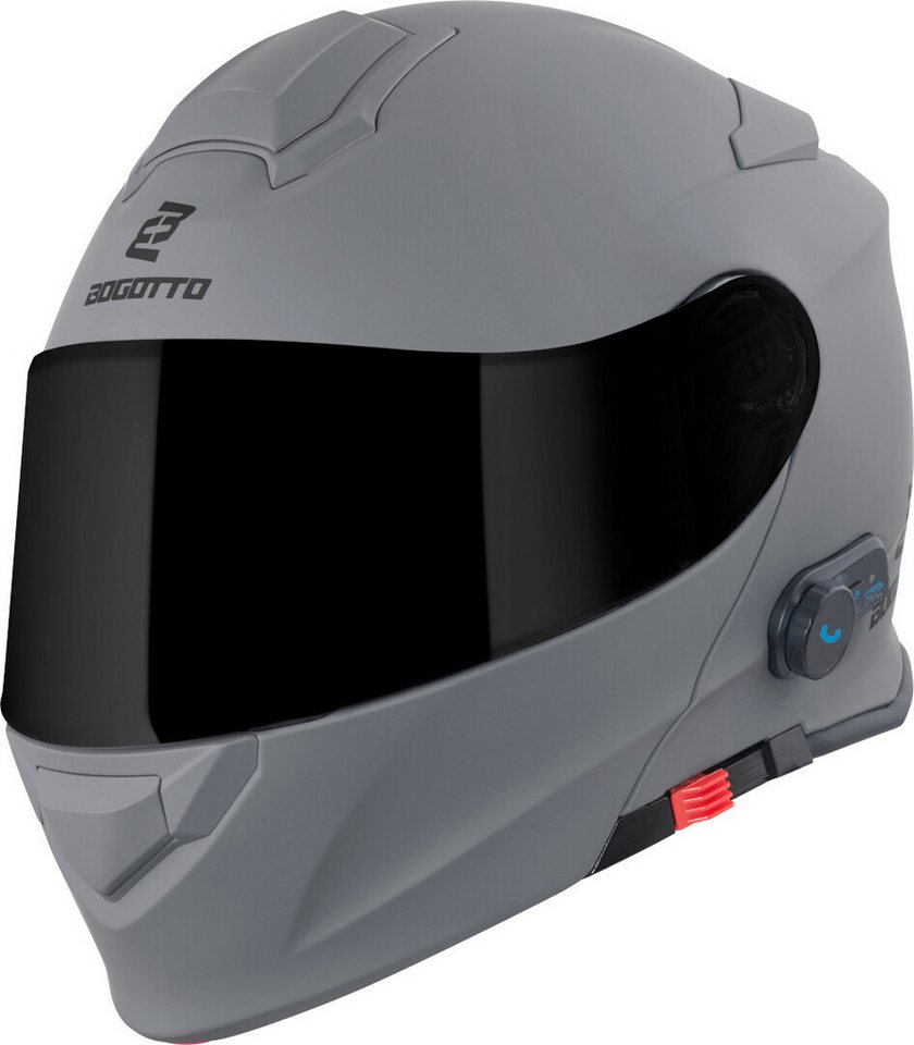 Bogotto Motorradhelm H271 BT Bluetooth Klapphelm, Integriertes Kommunikationssystem,geeignet Für Brillenträger,vorb – Bild 2 von 5