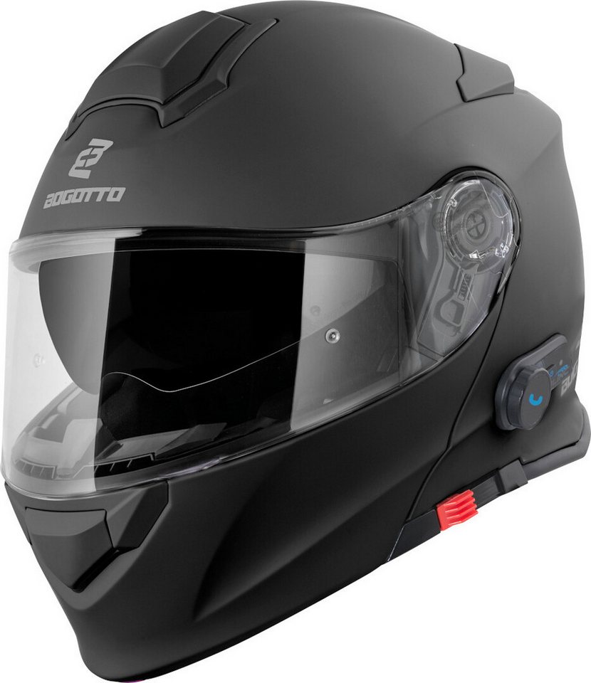 Bogotto Motorradhelm H271 BT Bluetooth Klapphelm, Integriertes Kommunikationssystem,geeignet Für Brillenträger,vorb – Bild 3 von 5
