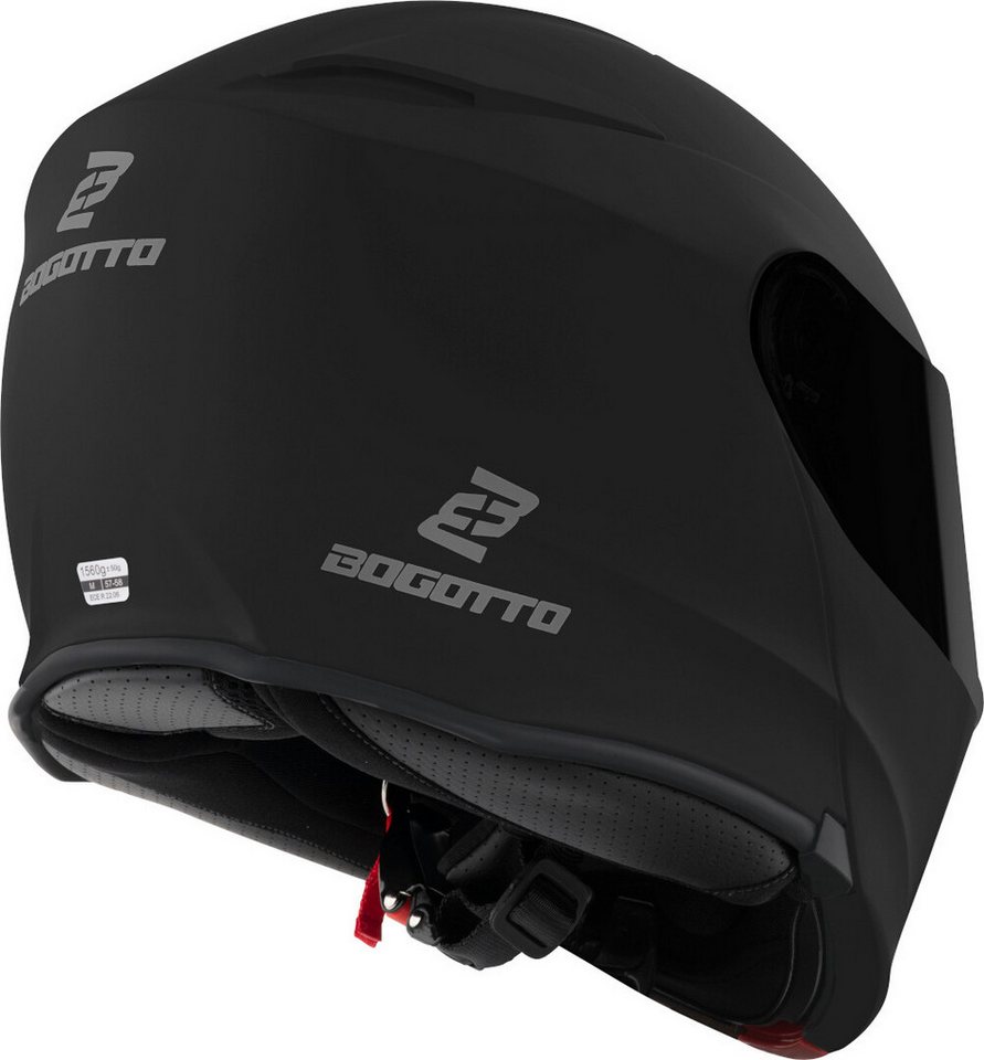 Bogotto Motorradhelm H271 BT Bluetooth Klapphelm, Integriertes Kommunikationssystem,geeignet Für Brillenträger,vorb – Bild 4 von 5