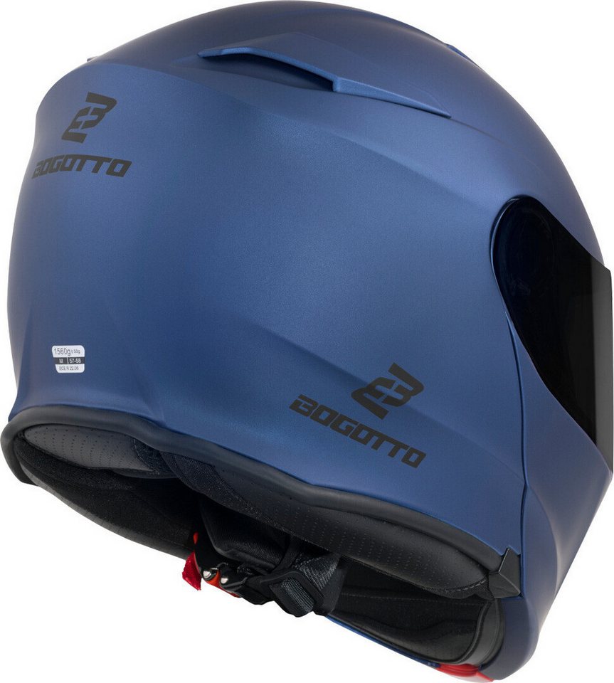 Bogotto Motorradhelm H271 Klapphelm, Vorbereitet Für Kommunikationssystem,geeignet Brillenträger,vorbe – Bild 4 von 5