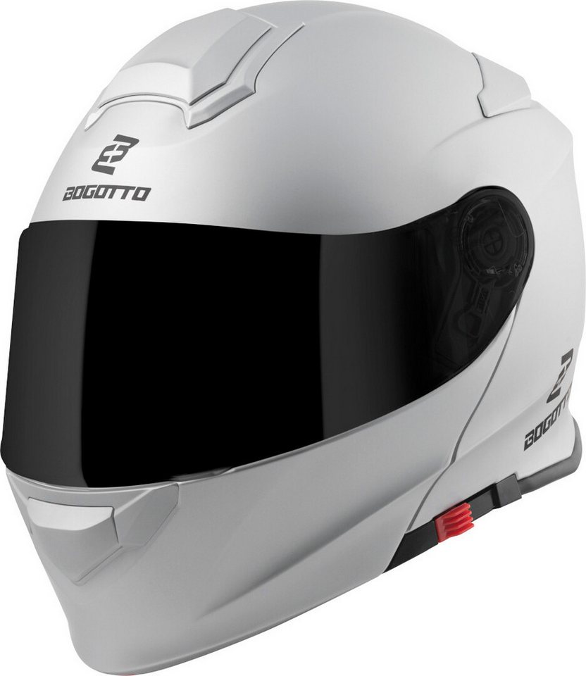 Bogotto Motorradhelm H271 Klapphelm, Vorbereitet Für Kommunikationssystem,geeignet Brillenträger,vorbe – Bild 3 von 5