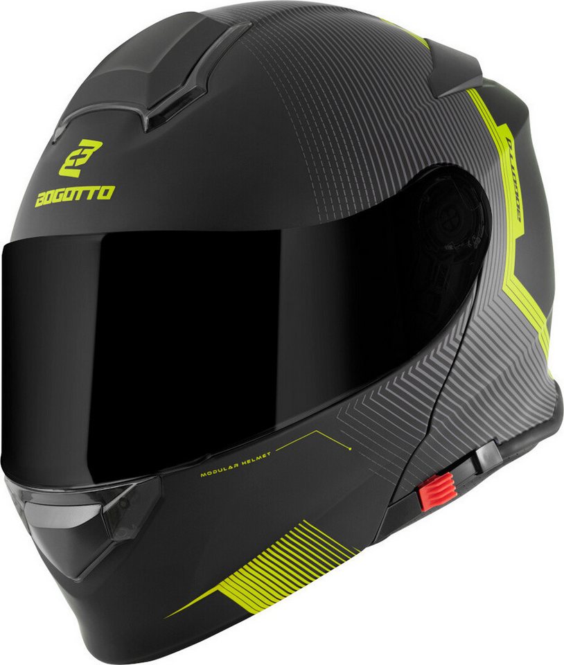 Bogotto Motorradhelm H271 Wayke Klapphelm, Vorbereitet Für Kommunikationssystem,geeignet Brillenträger,vorbe – Bild 2 von 5