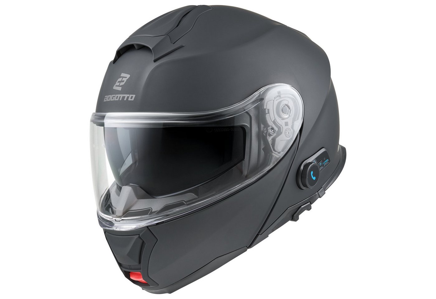 Bogotto Motorradhelm H272 Bluetooth Klapphelm, Integriertes Kommunikationssystem,geeignet Für Brillenträger,vorb – Bild 2 von 5
