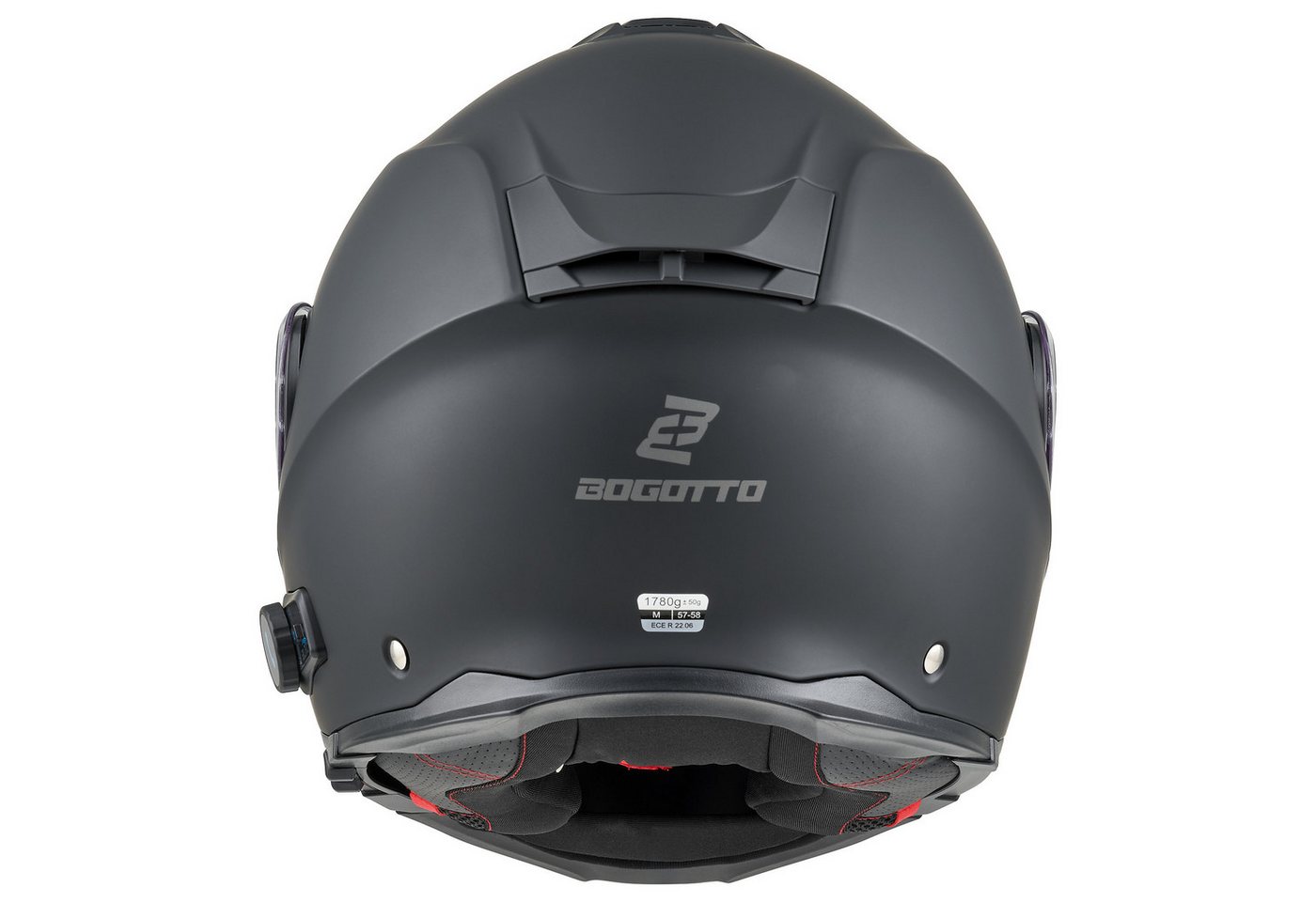 Bogotto Motorradhelm H272 Bluetooth Klapphelm, Integriertes Kommunikationssystem,geeignet Für Brillenträger,vorb – Bild 5 von 5