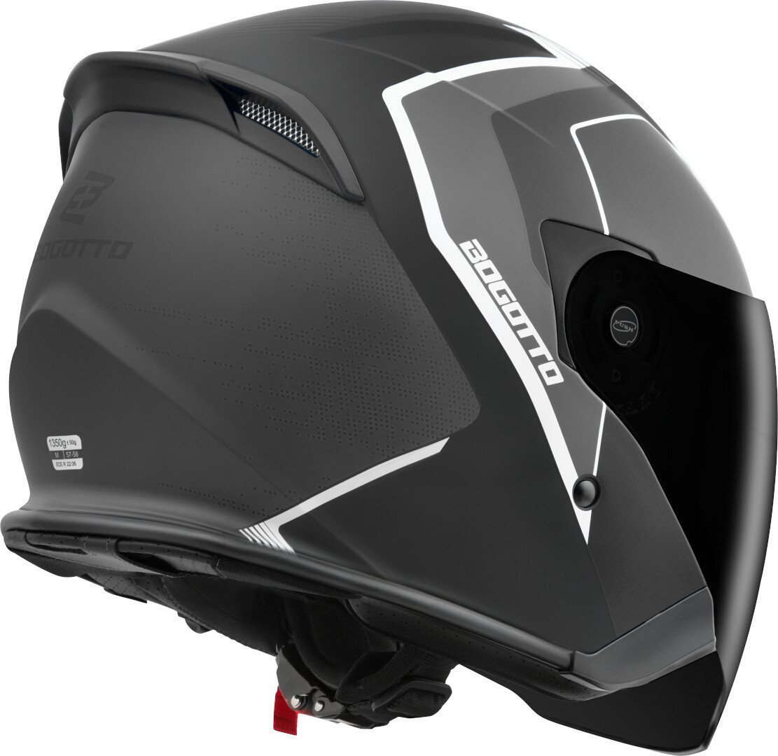 Bogotto Motorradhelm H586 BT Illus Bluetooth Jethelm, Integriertes Kommunikationssystem,geeignet Für Brillenträger,hera – Bild 2 von 5