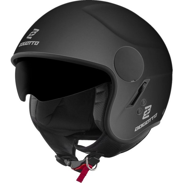 Bogotto Motorradhelm H595 SPN Jethelm, Herausnehmbares Innenfutter,integriertes Sonnenvisier