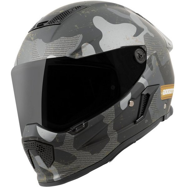 Bogotto Motorradhelm Rapto Camo Helm, Vorbereitet Für Kommunikationssystem,geeignet Brillenträger,vorbe