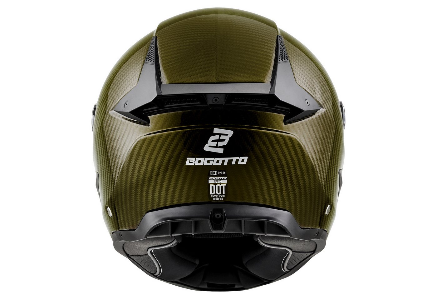 Bogotto Motorradhelm Rapto Carbon Helm, Vorbereitet Für Kommunikationssystem,geeignet Brillenträger,vorbe – Bild 5 von 5