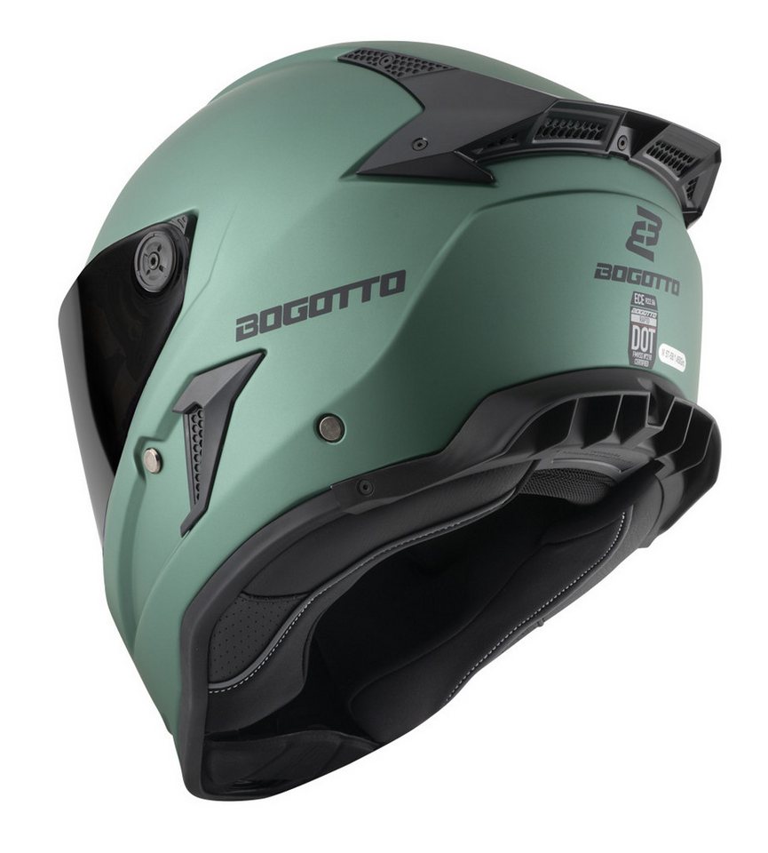Bogotto Motorradhelm Rapto Helm, Vorbereitet Für Kommunikationssystem,geeignet Brillenträger,vorbe – Bild 4 von 5