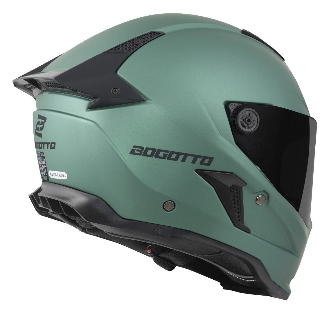 Bogotto Motorradhelm Rapto Helm, Vorbereitet Für Kommunikationssystem,geeignet Brillenträger,vorbe – Bild 5 von 5