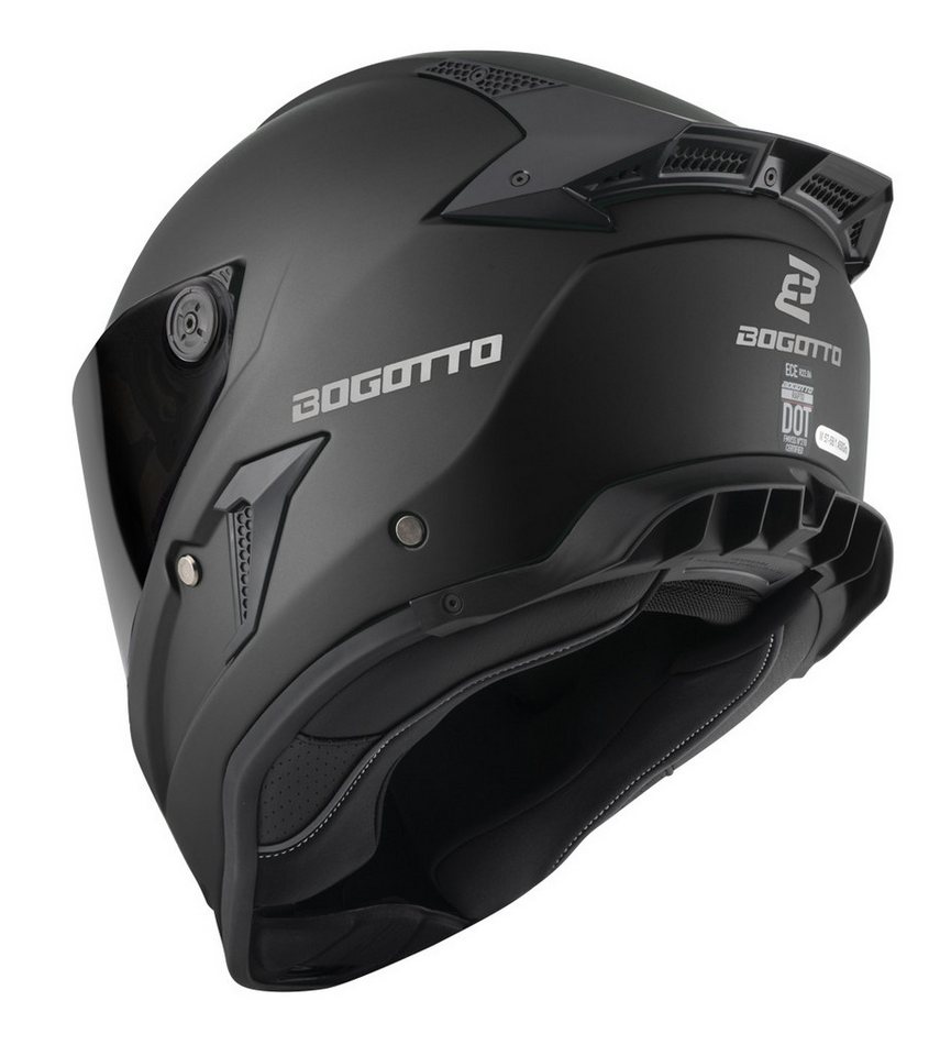 Bogotto Motorradhelm Rapto Helm, Vorbereitet Für Kommunikationssystem,geeignet Brillenträger,vorbe – Bild 4 von 5