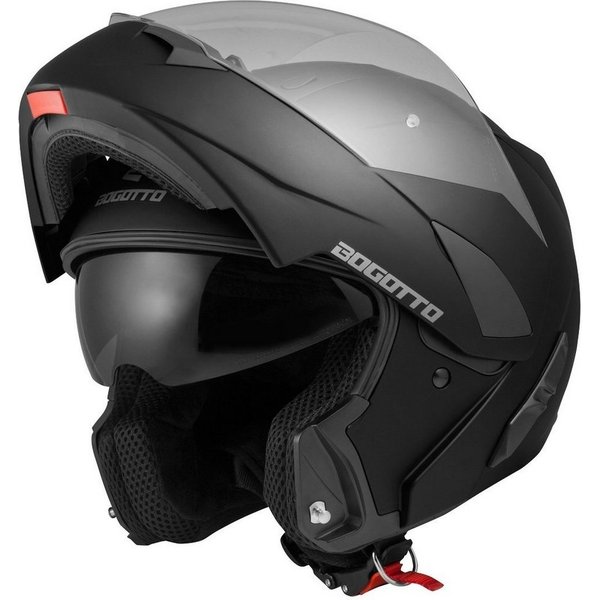 Bogotto Motorradhelm V280 Klapphelm, Integriertes Sonnenvisier
