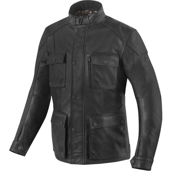Bogotto Motorradjacke Bristol NG Motorrad Lederjacke herausnehmbares Innenfutter