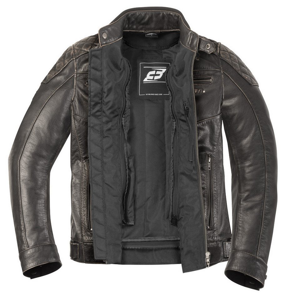 Bogotto Motorradjacke Quick-R Motorrad Lederjacke herausnehmbares Innenfutter – Bild 5 von 5
