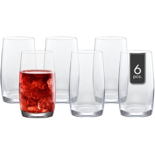 BOHEMIA SELECTION Longdrinkglas SIMPLY, 380 ml Fassungsvermögen, Glas, Spülmaschinengeeignet