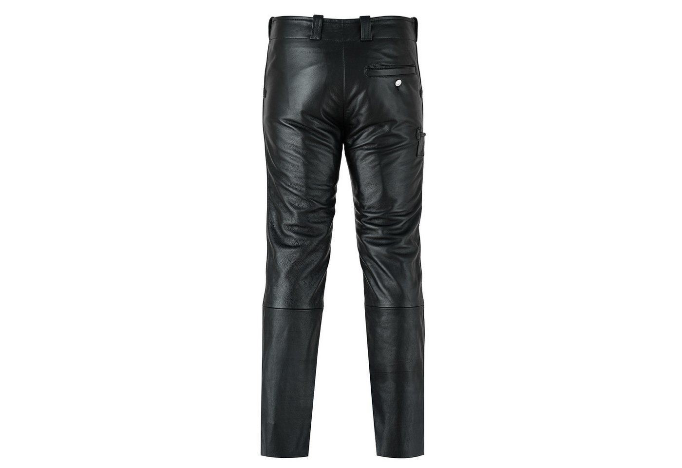 BOHMBERG Lederhose HerrenZimmermannshose, Zunfthose echtes Rinds Leder, Schwarz – Bild 2 von 5