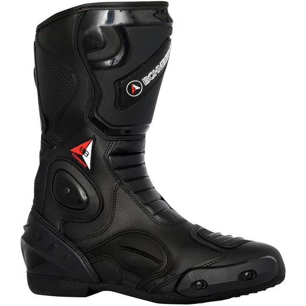 BOHMBERG Motorradstiefel aus echtem Leder / Herren / Motorradstiefel